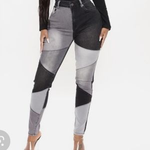 TESS GIBERSON LAMB LEATHER PATCH LEGGINGS SIZE 4 NWT